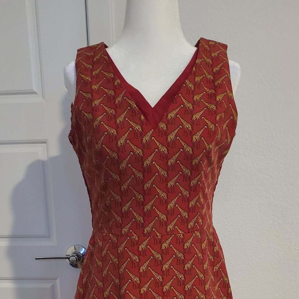 Anthropologie Ruby Belle Giraffe Print A-Line Dress